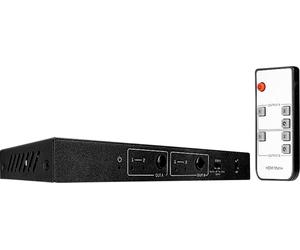 LINDY 2x2 HDMI 18G Matrix Switch 2+2 ports Switch matrice HDMI 4096 x 2160 pixels noir