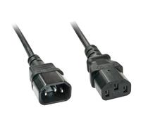 Rallonge Deluxe LINDY alimentation [1x Secteur mâle C13 - 1x Secteur femelle C14] 2.00 m noir