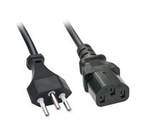 Lindy 30418 Switzerland Black IEC Mains Cable black 3 m