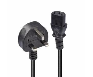 Lindy 30437 câble électrique Noir 10 m Prise d'alimentation type G IEC C13