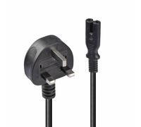 Lindy 30445 câble électrique Noir 3 m Prise d'alimentation type G Coupleur C7