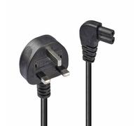 Lindy 30454 câble électrique Noir 0,5 m Prise d'alimentation type G Coupleur C7