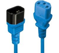 Lindy 30470 Câble d'alimentation Bleu 0,5 m Coupleur C14 Coupleur C13