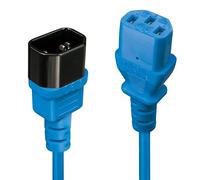 Lindy 30471 câble électrique Noir, Bleu 1 m Coupleur C14 Coupleur C13