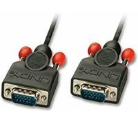 Lindy 31441 Câble VGA Noir Coax, M/M 2m Sans noyau de ferrite