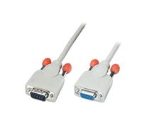 Lindy 31519 Câble Série 2m Gris Connecteur DB9 Mâle / DB9 Femelle - Tous fils connectés - Code SH 84733080