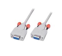 Lindy 31573 - Câble Série Sub-D 9 Femelle/Femelle 2m - Connectique Sub-D 9 Broches - Couleur Gris - Code SH 84733080