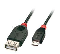 Lindy 31935 USB 2 Kabel Micro-B / A OTG, 0,5m Micro-B St A Kupplung