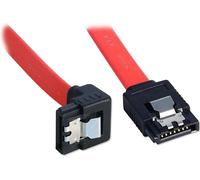 Lindy 33457 Int. SATA-Latch-Kabel,90°/0,7m 2x7 pol. SATA Stecker