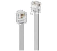 Lindy Câble RJ-12 téléphonique 34223 6P6C 2 m mâle–mâle Gris