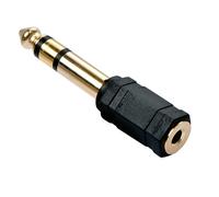 Lindy 35620 changeur de genre de câble 6.3mm 3.5mm Noir