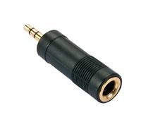 Lindy 35621 changeur de genre de câble 3.5mm 6.3mm Noir