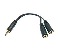 Lindy 35627 Audio-Splitterkabel, 3.5mm male an 2x 3.5mm female