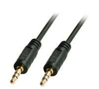 Câble de raccordement LINDY 35640 Jack audio [1x Jack mâle 3.5 mm - 1x Jack mâle 3.5 mm] 25.00 cm noir