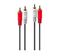 LINDY Câble Audio Premium 2X RCA mâle vers 2X RCA mâle, 20m