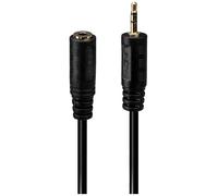 LINDY 35698 Jack audio Adaptateur [1x Jack mâle 2.5 mm - 1x Jack femelle 3.5 mm] noir