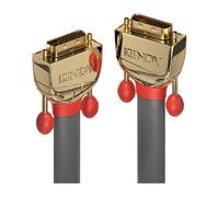 Gold - Câble DVI - liaison double - DVI-D (M) pour DVI-D (M) - 20 m - vis moletées - gris