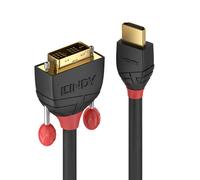 Lindy 36272 Lindy HDMI et DVI-D Single Link Kabel Black Line 2m