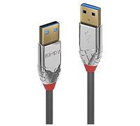 Lindy Câble USB 3.0 36625 CROMO – USB-A mâle vers USB-A mâle 50 cm gris