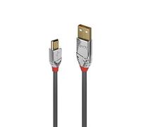 LINDY Câble USB USB 2.0 USB-A mâle, USB-Mini-B mâle 3.00 m gris 36633