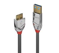 Lindy Câble USB 36657 USB 3.0 Type A vers Micro-B 1 m gris