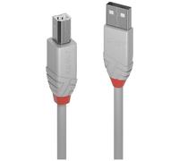 Lindy Câble USB Anthra Line – USB 2.0 USB-A mâle / USB-B mâle 5 m Gris