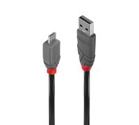 Lindy Câble USB 2.0 36730 – type A vers Micro‑B – 0,2 m