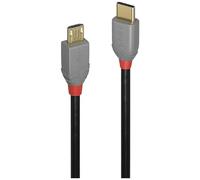 Lindy Câble USB 2.0 36890 USB-C mâle vers Micro‑B mâle 50 cm noir/gris