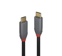 LINDY 36909 Câble USB 3.2 type C 7 m 10 Gbit/s 100 W PD Anthra Line