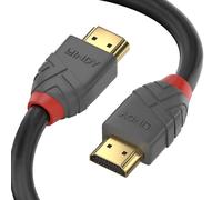 LINDY 36961 0.5m High Speed HDMI Cable, Anthra Line,Gold Plated, Ethernet, 4K 60