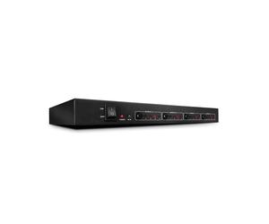 Lindy 38152 Matrice HDMI 4x4 10.2G, 4 Entrées / 4 Sorties HDMI, Support 4K@30Hz, Boîtier Métal, avec Télécommande et Kit de Montage Rack