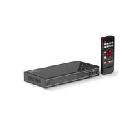 Lindy 38228 Commutateur HDMI 4 entrées / 1 sortie UHD 4K 60Hz, HDCP 2.2, 18 Gbit/s, avec sortie audio analogique, télécommande et câbles HDMI inclus