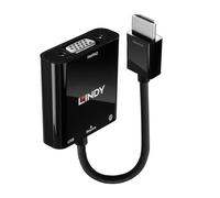 LINDY 38285 0.1 m HDMI to VGA and Audio Converter - Black
