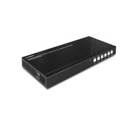 Lindy 38338 Émetteur AV 4K UHD HDBaseT, 3xHDMI, 1xDisplayPort, 1xUSB-C, HDCP 2.2, Cat6 jusqu'à 70m, Bande Passante 18 Gbit/s