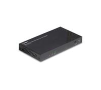 Lindy 38342 Récepteur AV 4K UHD HDBaseT Cat6 jusqu'à 100m, HDCP 2.2, EDID, CEC, Toslink, Noir, Alimentation 24V Incluse.