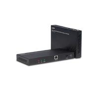 Lindy 38343 Extender KVM HDMI 4K@60Hz sur Cat.6 jusqu'à 100m, Émetteur/Récepteur avec USB 2.0, Noir, Boîtier Métal, Certifié CE/UKCA/FCC/RoHS/REACH