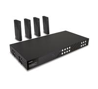 LINDY - émetteur + 4 récepteurs - Rallonge vidéo/audio/infrarouge/série - HDBaseT