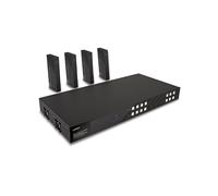 LINDY - émetteur + 4 récepteurs - Rallonge vidéo/audio/infrarouge/série - HDBaseT