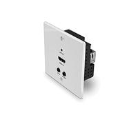 Lindy 38348 Émetteur AV 4K HDBaseT Cat6, Résolution 3840x2160 60Hz, HDCP 2.2, Port HDBaseT, RS-232, IR, Distance 70m, Blanc