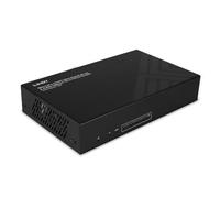 Lindy Répartiteur vidéo HDMI 38355 – HDMI 2.0 4K, 2 ports vidéo, 8 audio, 4x RJ45 Cat6, Noir