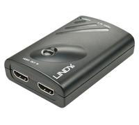Lindy 38409 hub & concentrateur DisplayPort Noir