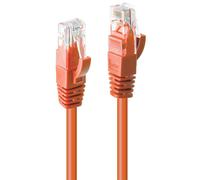 LINDY 3m Cat.6 U/UTP Network Cable, Orange 3m Orange