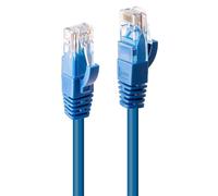 Lindy Câble réseau RJ45 Cat.6 U/UTP 3 m Bleu sans accrocs