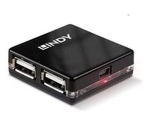 Lindy 4 Port USB 2.0 Mini Hub - concentrateur (hub) - 4 ports