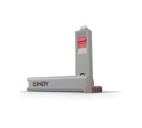 Lindy 40425 : Kit de blocage de port USB Type-C rose (4 bloqueurs + 1 clé) - Poids total 10g