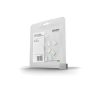 Lindy 40438 : Kit de 10 bloqueurs de ports USB Type-C, couleur verte, poids total 10g. Protection physique des connecteurs.