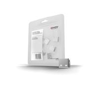 Lindy 40464 - Kit de 10 Bloqueurs de Ports USB Type-A ABS Blanc - Dimensions 12x10x5mm - Certification REACH & California Proposition 65