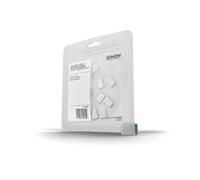 Lindy 40466: Kit de 10 Bloqueurs de Ports USB Type-C Bleu en ABS, Dimensions 8.25x5.15x2.4mm, Poids 10g, Conditionnement Sac Polyéthylène