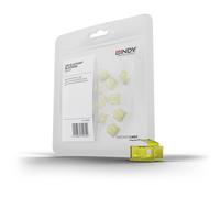 Lindy 40483 Lin Verrouillage de port RJ45 20pcs sans clé | Code Jaune
