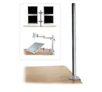 Lindy Desk Clamp Pole composant de montage - pour écran LCD / ordinateur portable - argent